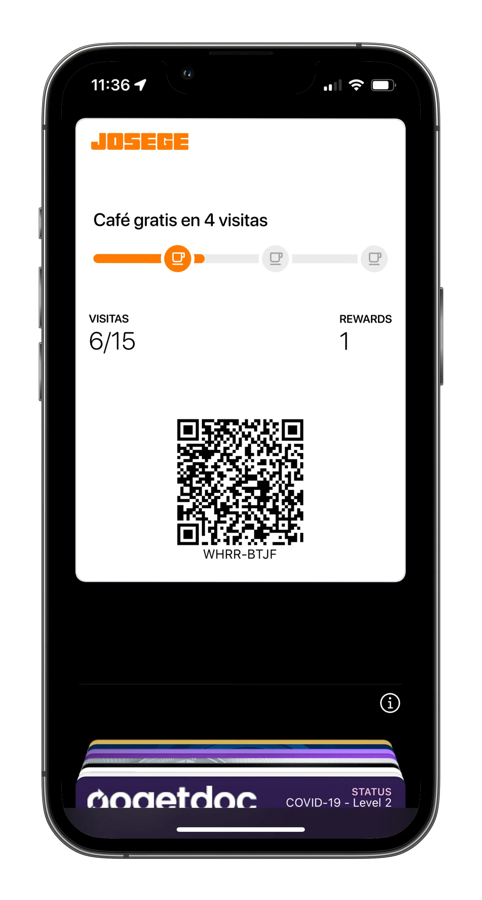 Vista previa de la app SimpleRewards